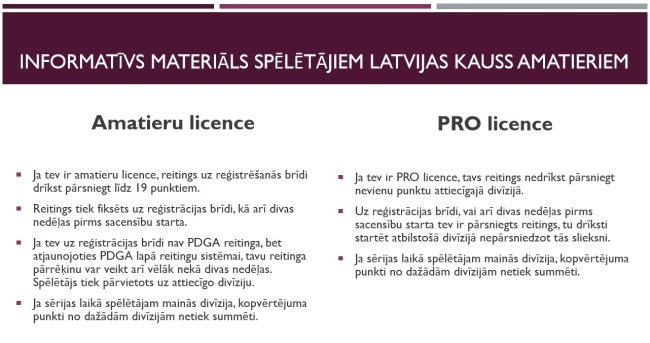 Informatīvs materiāls LKA dalībniekiem